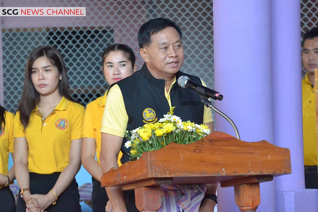ศุภศิษย์ กอเจริญยศ รองผู้ว่าฯ อุบล เป็นตัวแทนรับมอบอาคารเรียน